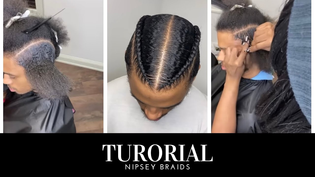 Nipsey Hussle Braids Tutorial! How to step by step 😉