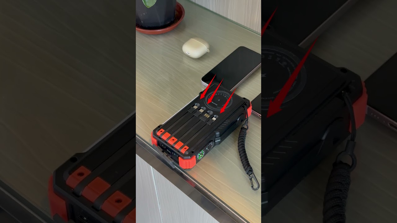 3 Charging Ports (1x USB-C, 2x USB-A) & 20,000mAh Battery | Instantly Revive Dead Devices.#shorts