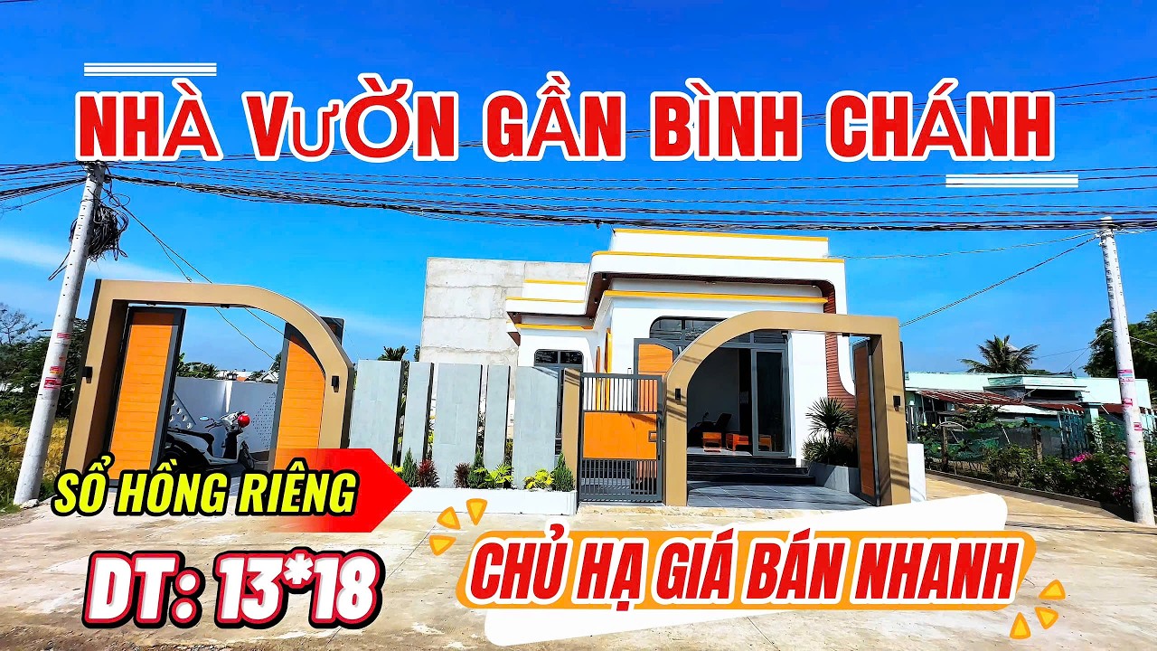 LONG TRẠCH CẦN ĐƯỚC | CHỦ HẠ GIÁ NHANH CĂN NHÀ VƯỜN ĐẸP MÁT RỘNG SỔ RIÊNG GIÁP BÌNH CHÁNH