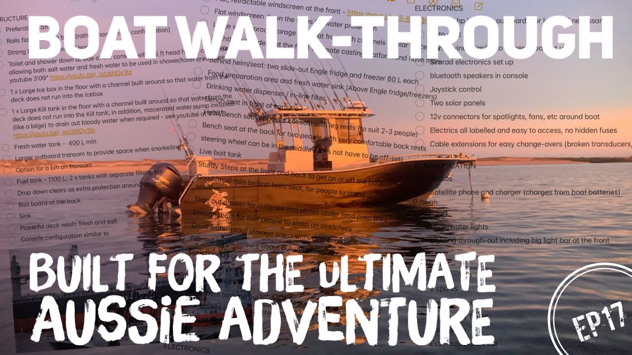 Fishing Obsession shaped our Custom 9.5m fishing Boat: A Walk-Through Ep17