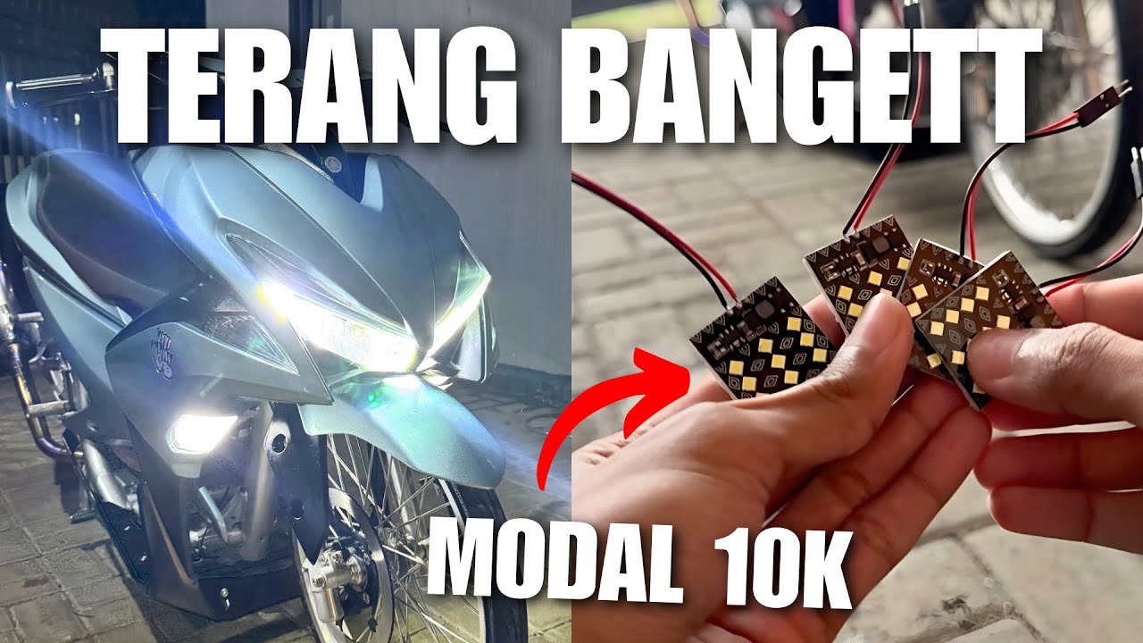 MODAL 10K LAMPU AEROX JADI TERANG BANGET🤩