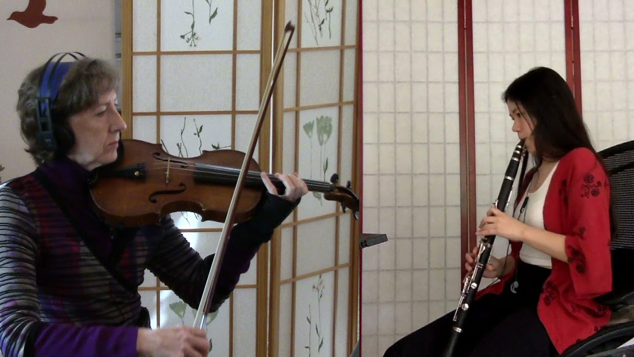 Duo 1 for Clarinet and Violin by Fuchs, Mvt 2