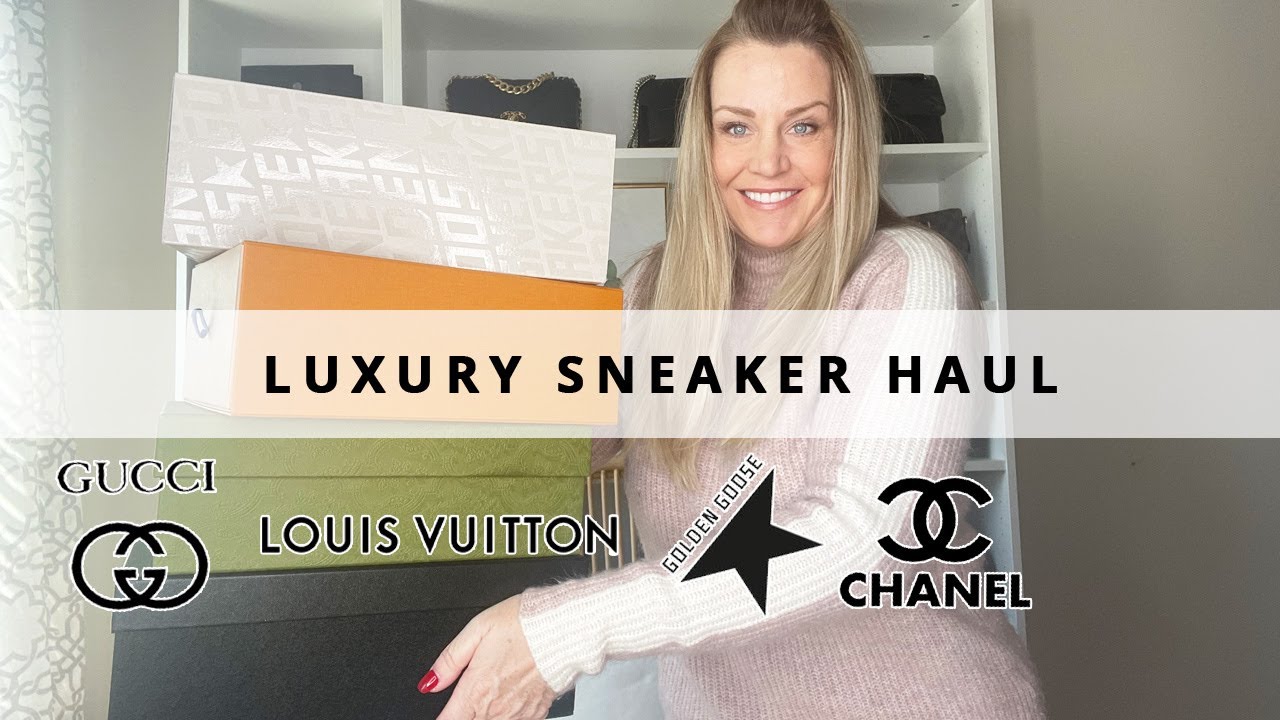 Luxury Sneaker Haul | Luxury Unboxing | Louis Vuitton, Golden Goose, Gucci & Chanel