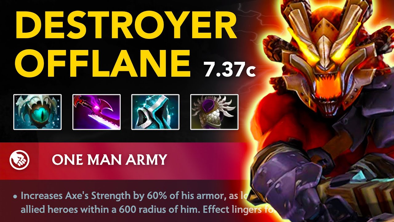ATF AXE Offlane - Patch 7.37c | Full Gameplay Dota Class