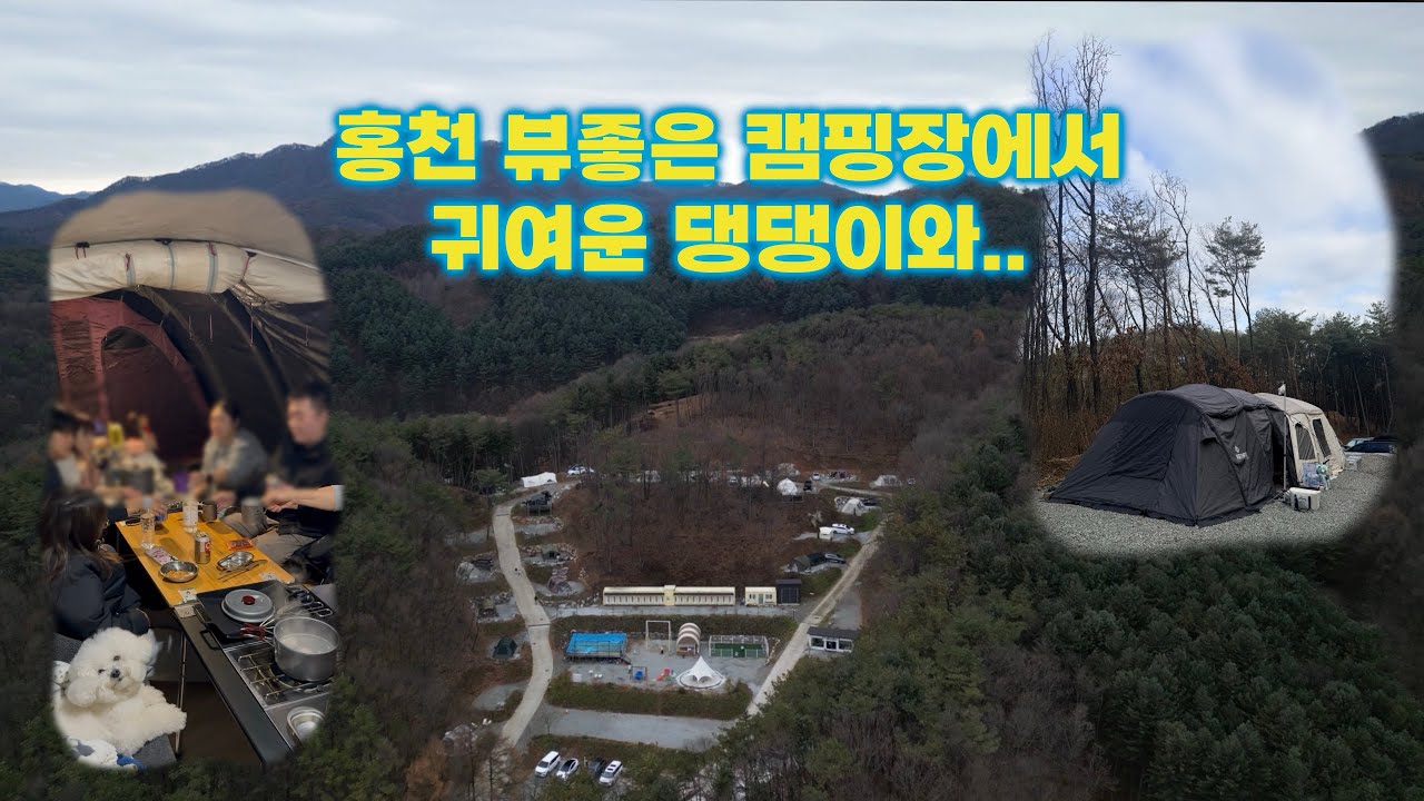 /비숑프리제가 캠핑을 좋아하면 생기는일/홍천에서 가장 깨끗하고 뷰좋은 캠핑장은 여기인듯