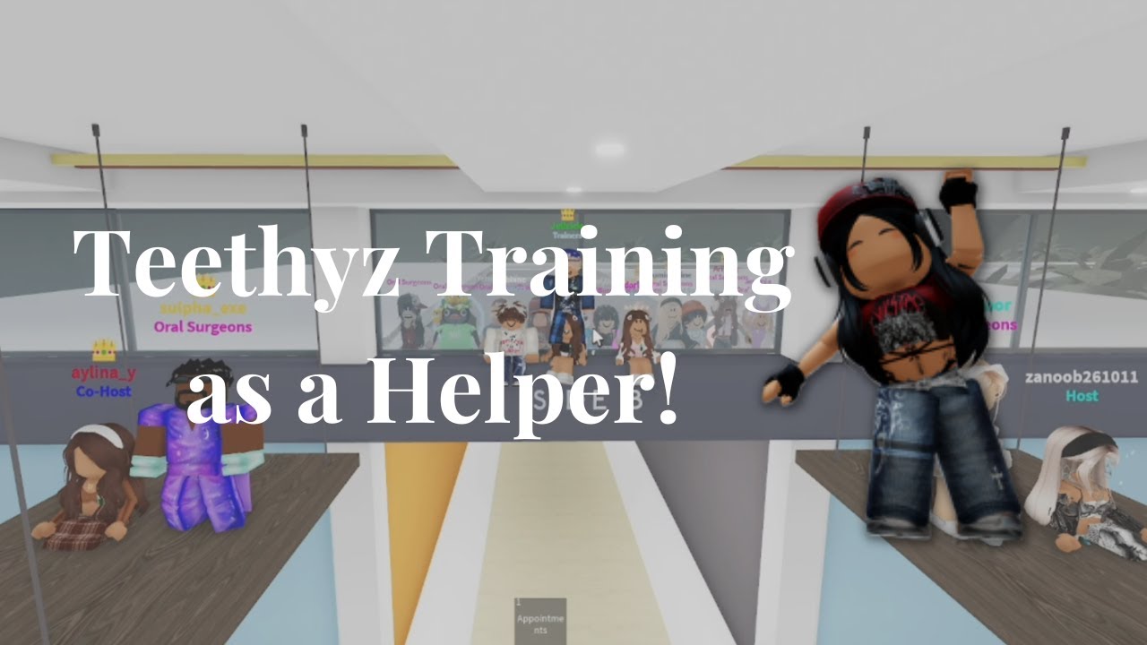 Helping at Teethyz Dentist Training! - ROBLOX