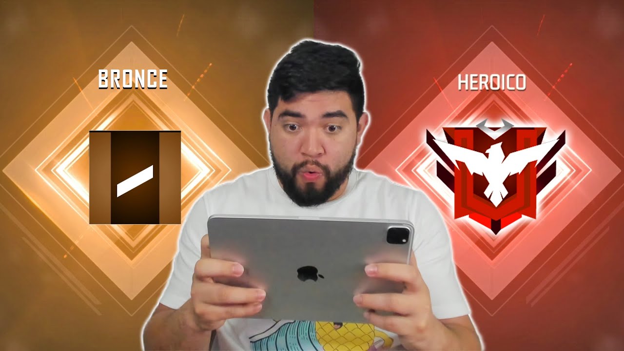 Jugu&eacute; FREEFIRE en la CUENTA DE MI ESPOSA para subirla HEROICO 🤑