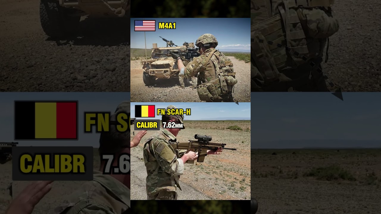 M4A1(USA) vs FN SCAR-H(Belgium) Rifle Comprasion