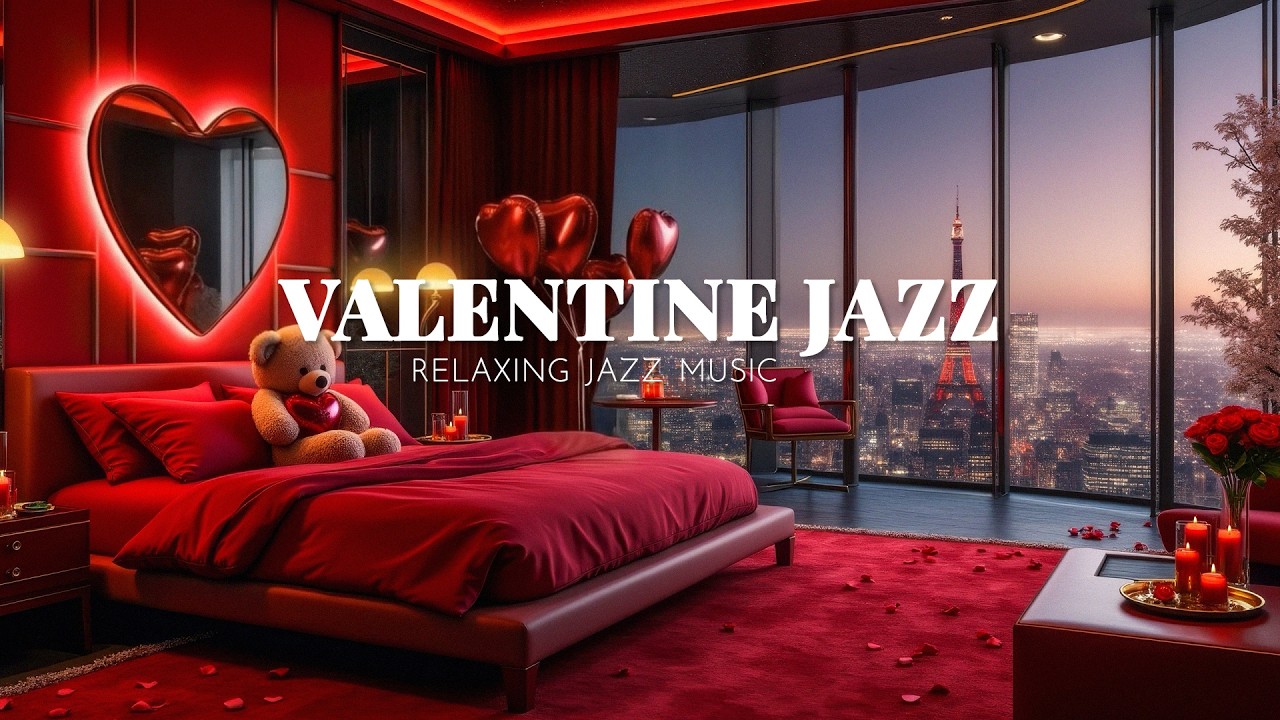 Dreamy Valentine&rsquo;s Night in Paris ❤️ Romantic Jazz Ambience & City Lights for Love & Relaxation