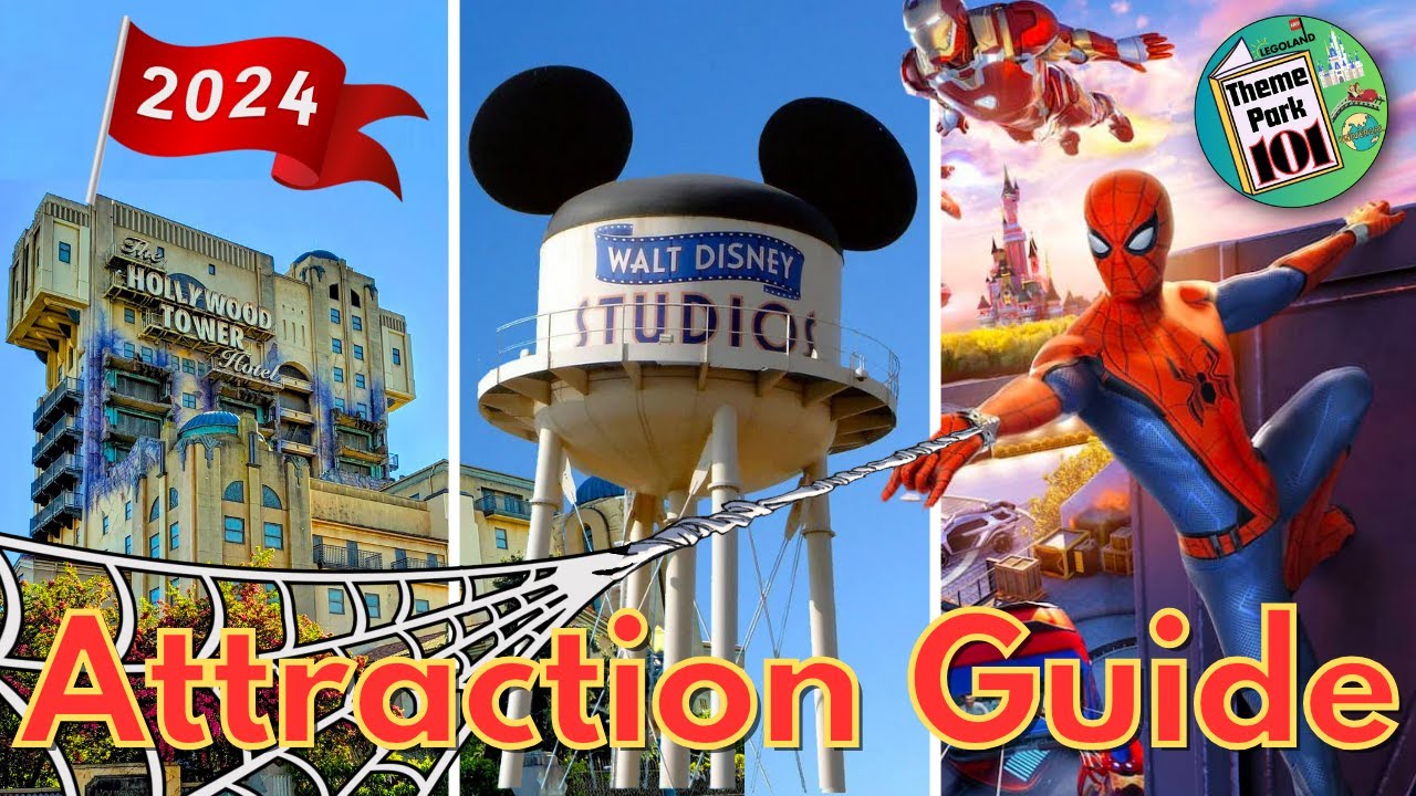 Walt Disney Studios ATTRACTION GUIDE - 2024 - Disneyland Paris Resort - ALL RIDES & SHOWS