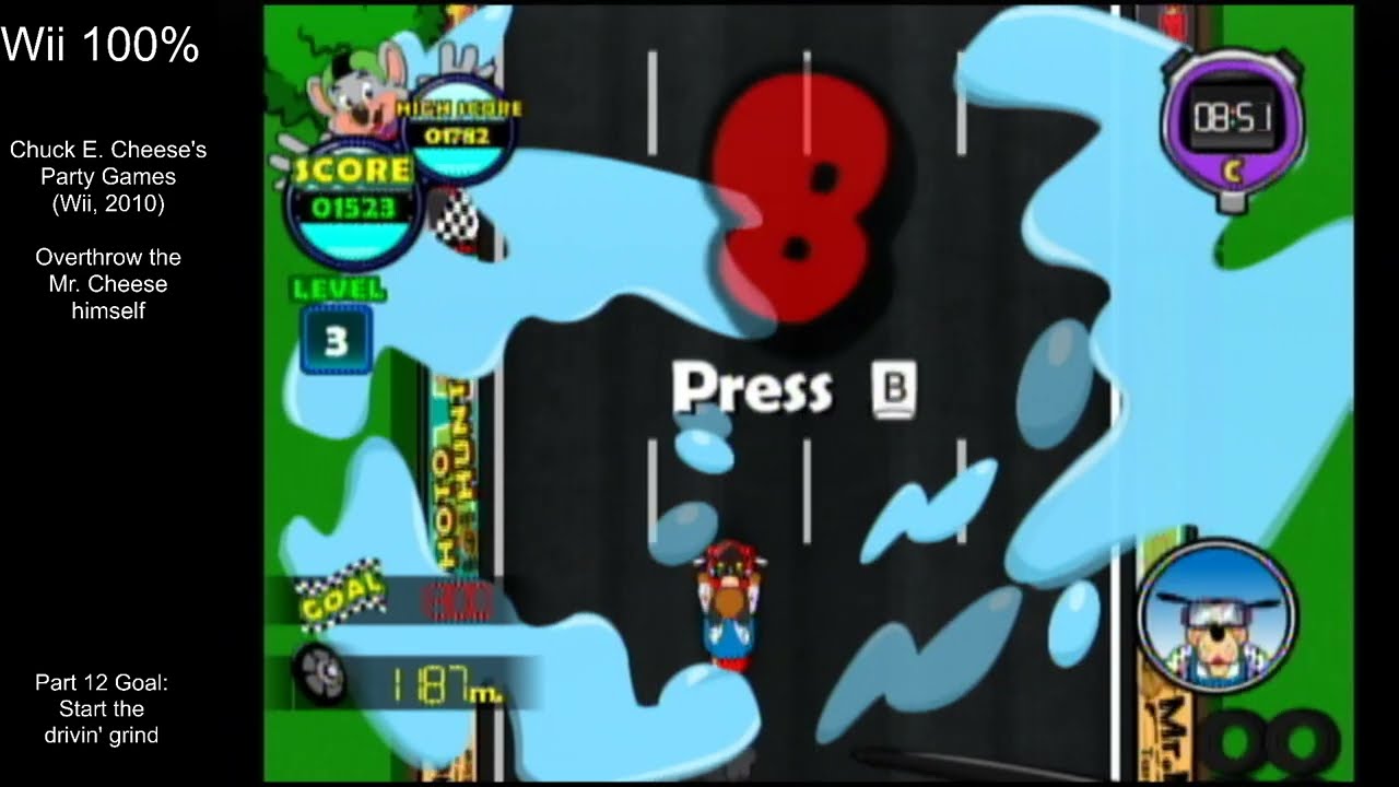 Wii 100% - Chuck E. Cheese's Party Games 100% (Wii, 2010) - Part 13