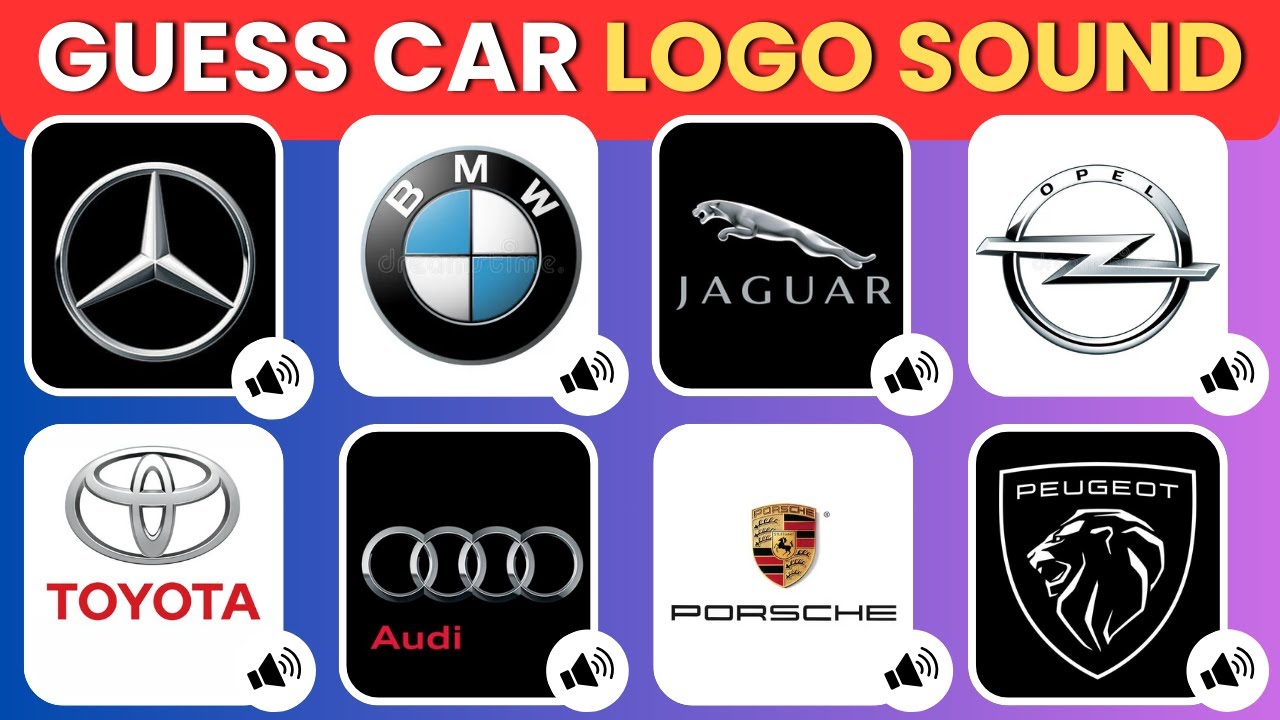 Угадай звук логотипа автомобиля 🚗 | Audi, Ford, BMW, Porsche, Lamborghini | Викторина по логотипа...