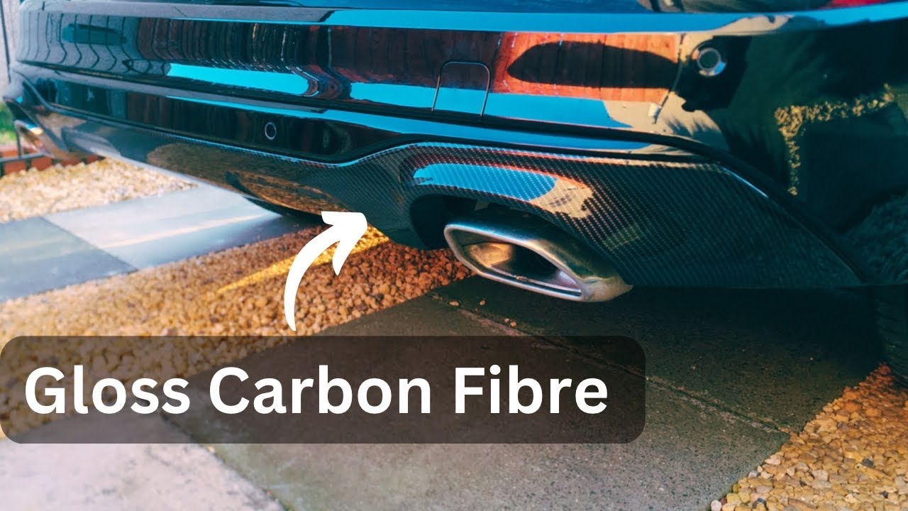 Gloss Carbon Fibre Wrap Rear Diffuser | Ford Kuga