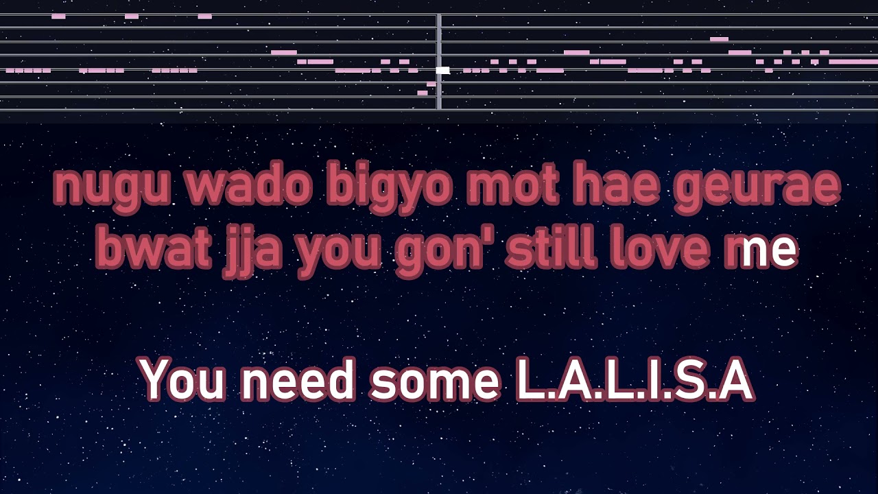Romanized Karaoke♬ LALISA - LISA 【With Guide Melody】 Instrumental