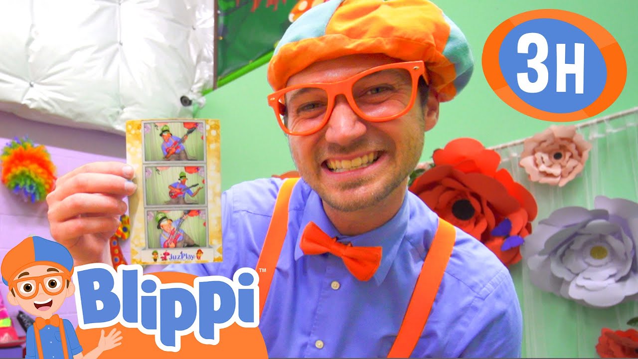 Blippi's Indoor Playground Photoshoot! | 3 HOURS OF BLIPPI TOYS!