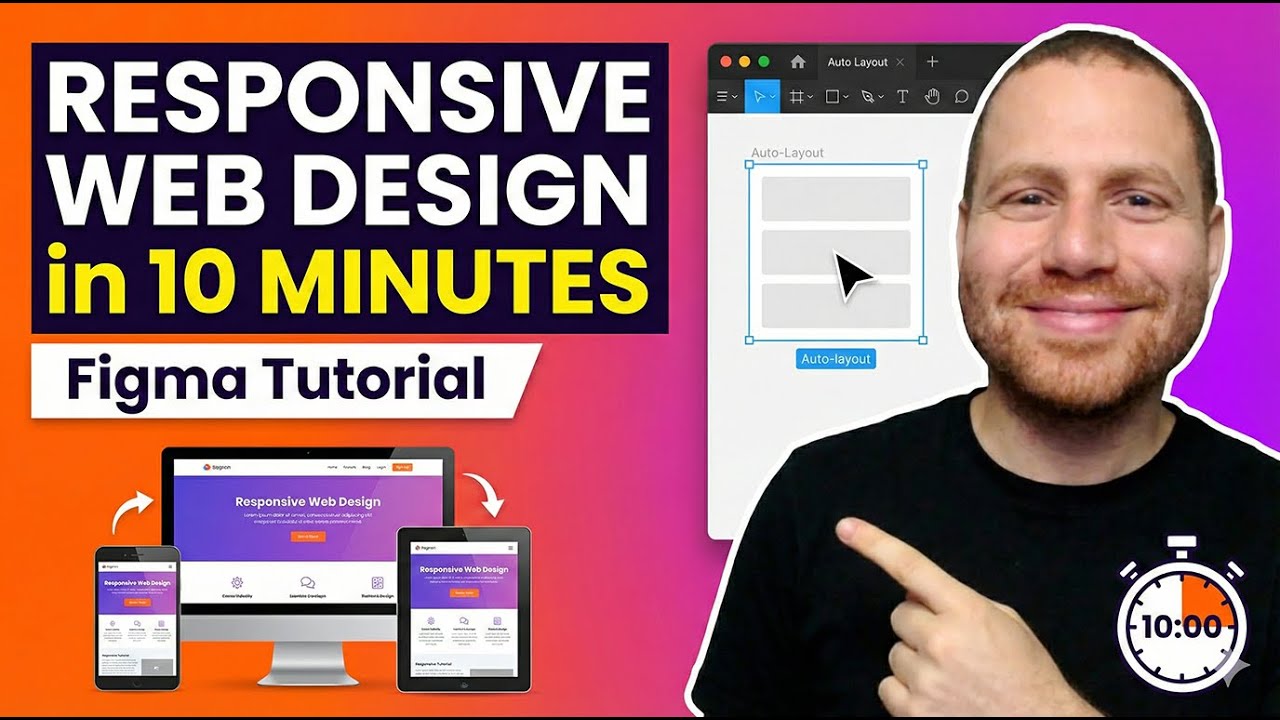 Make Your Web Design Responsive in 10 Minutes | Figma Tutorial