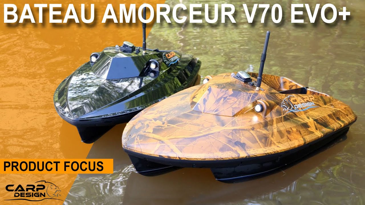 Bateau Amorceur V70 EVO+ ECHO GPS CARP DESIGN