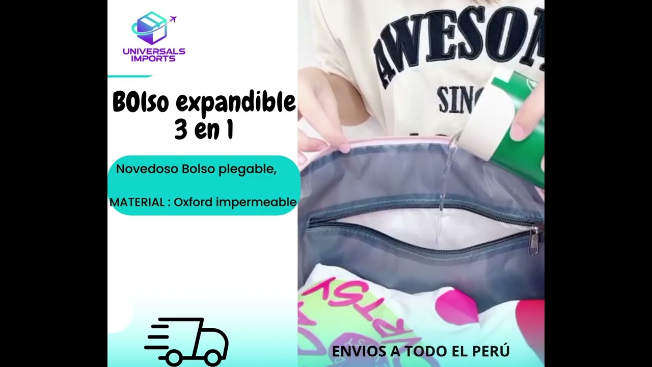 BOLSA EXPANDIBLE 3 EN 1