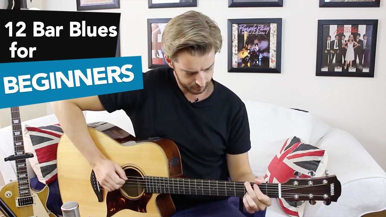 12 Bar Blues for Beginners Guitar - Eric Clapton Style 