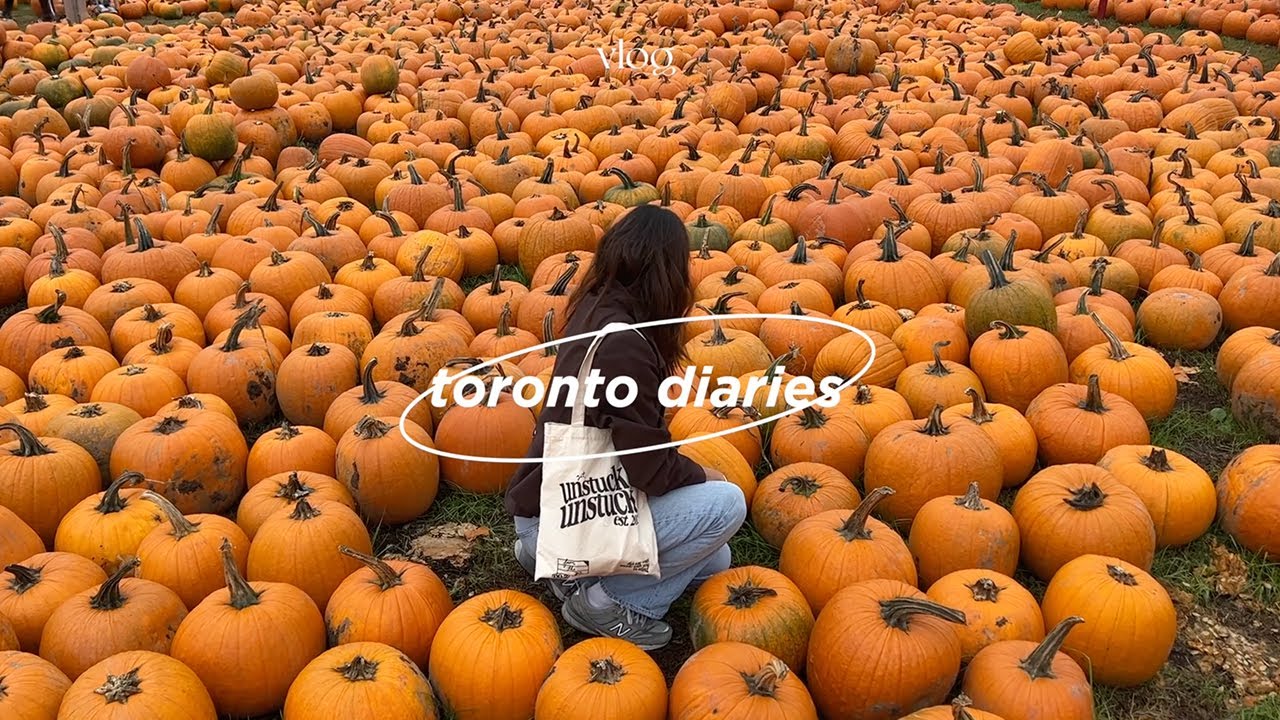 toronto diaries | visiting a pumpkin farm, apple picking, the new ace hotel, apple bavarian tart 🍁🍏🥧