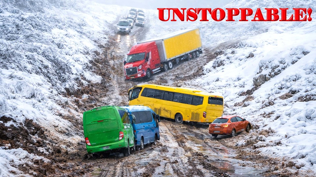 INSANE Ice Road Madness! Most Brutal Winter Crashes Caught on Camera
