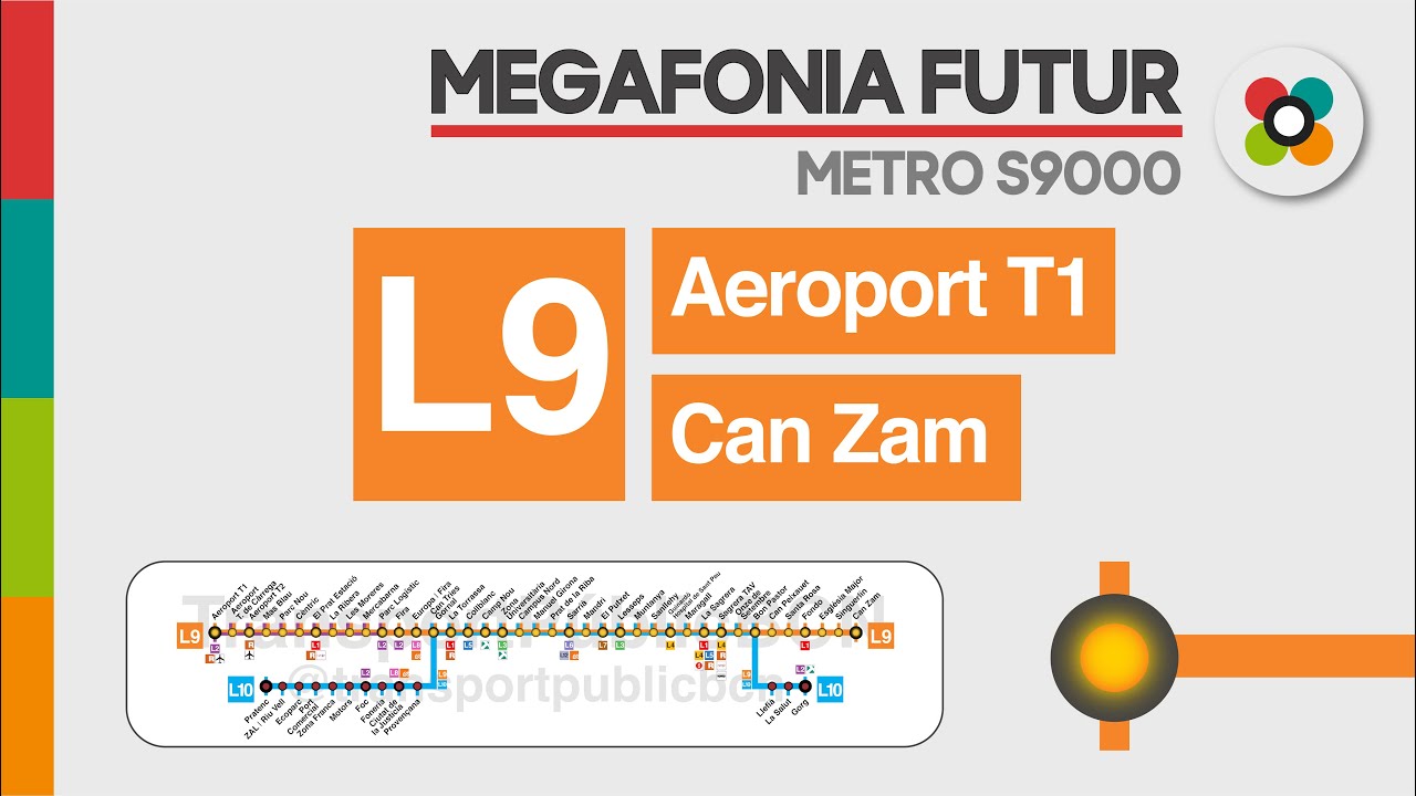 Megafonia L9 Metro de Barcelona Aeroport T1 - Can Zam FUTUR | Sèrie 9000