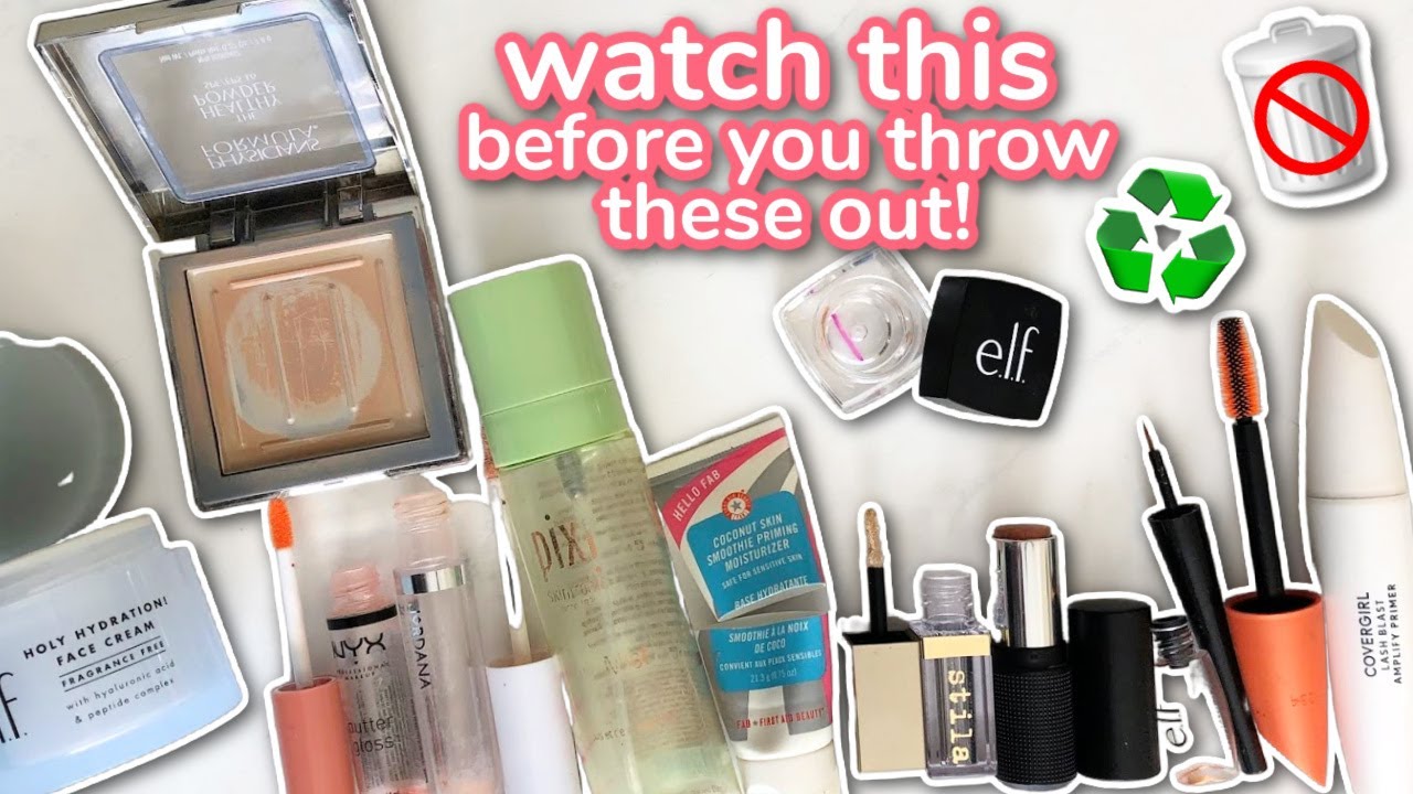 How to RECYCLE Empty/Used Makeup! Makeup I've Panned + How I'm Recycling the Packaging