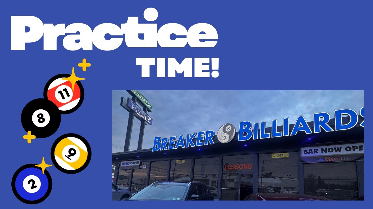 Practice time at Breaker Billiards in Clifton, NJ