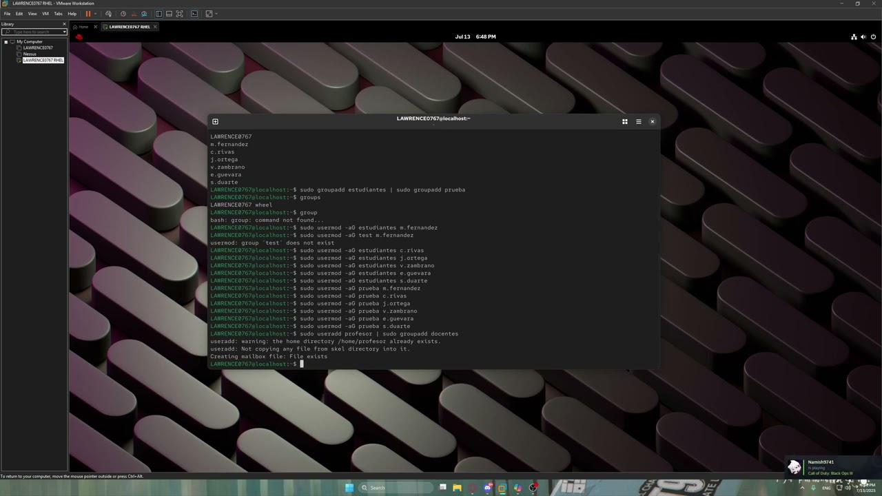 Práctica 8 - Gestión de usuarios en Linux