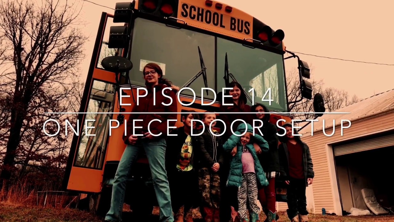 How to Build a One Piece Skoolie Door with Latch and Lock