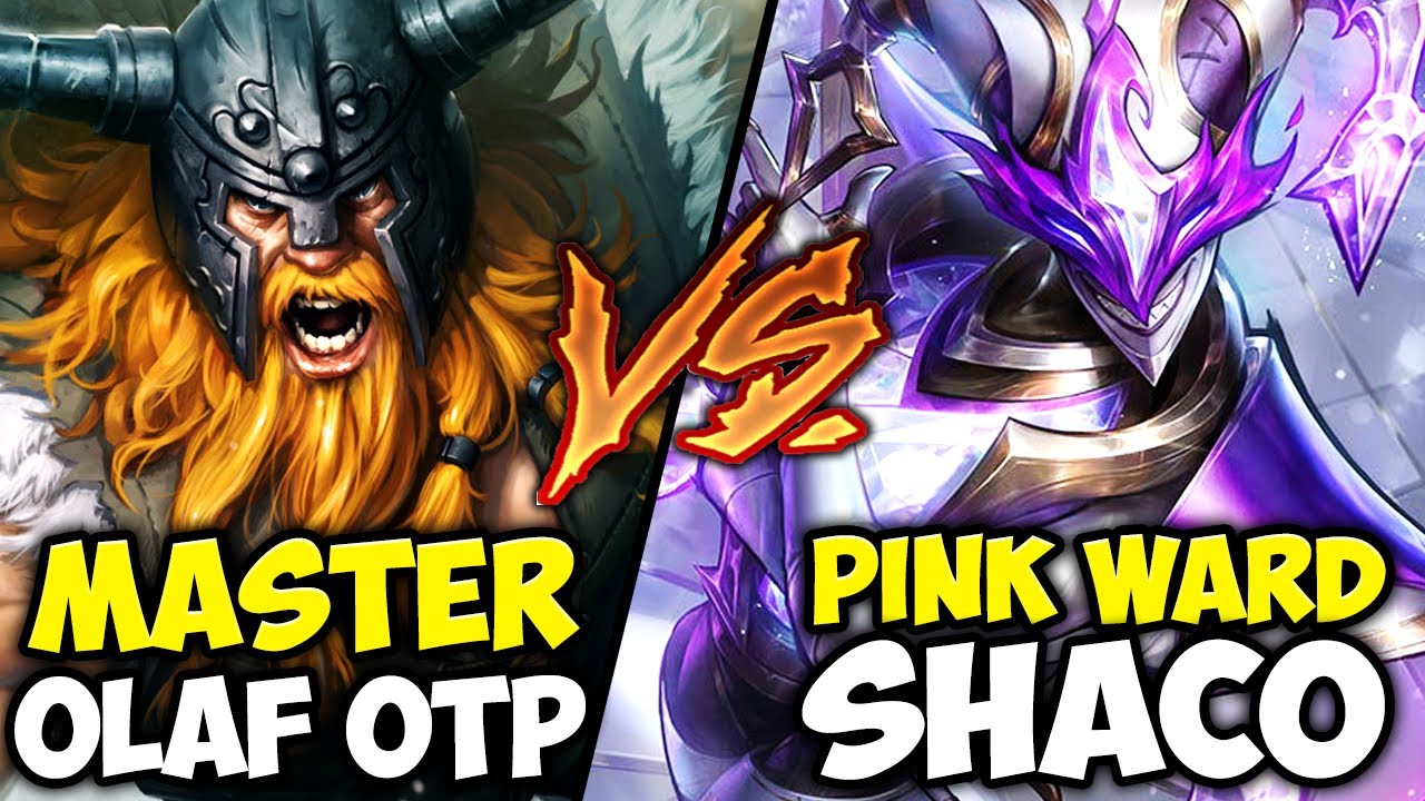 WHEN PINK WARD SHACO TOP GOES AGAINST A ONE TRICK OLAF (WHO WINS?)