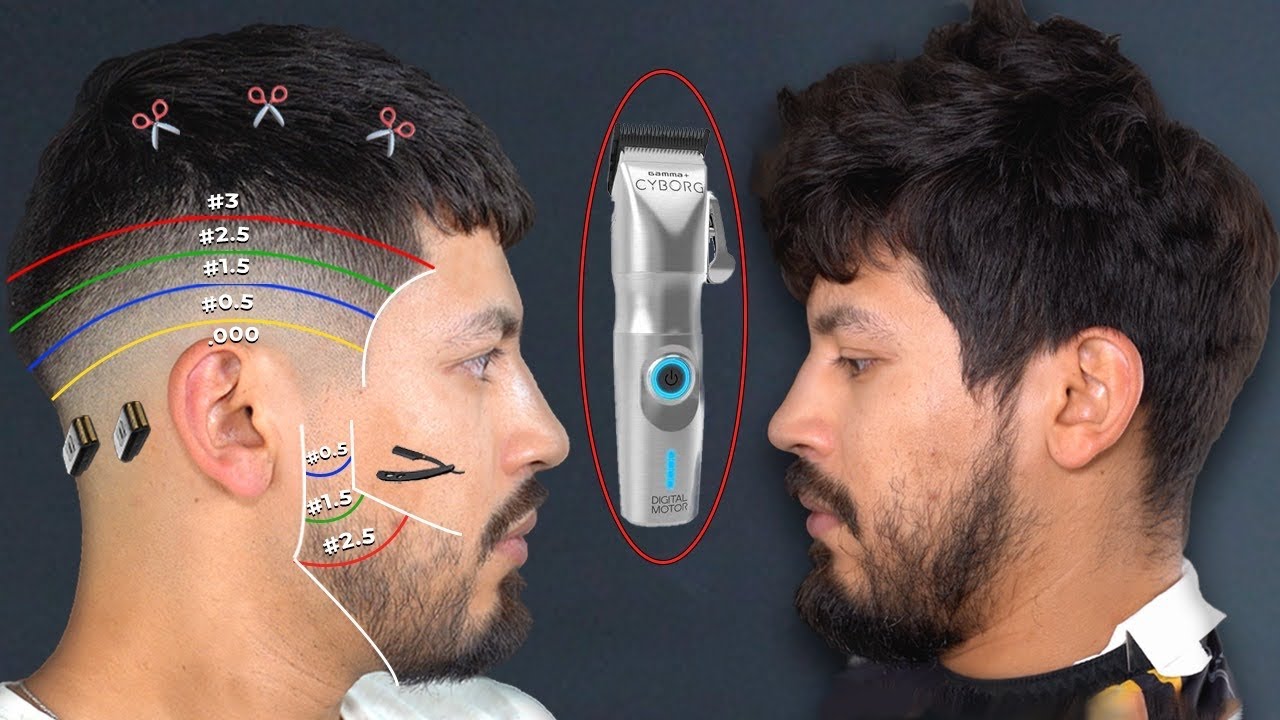 HOW TO BLEND LINES using the NEW Gamma Cyborg Clipper | Beginning Barber Tutorial