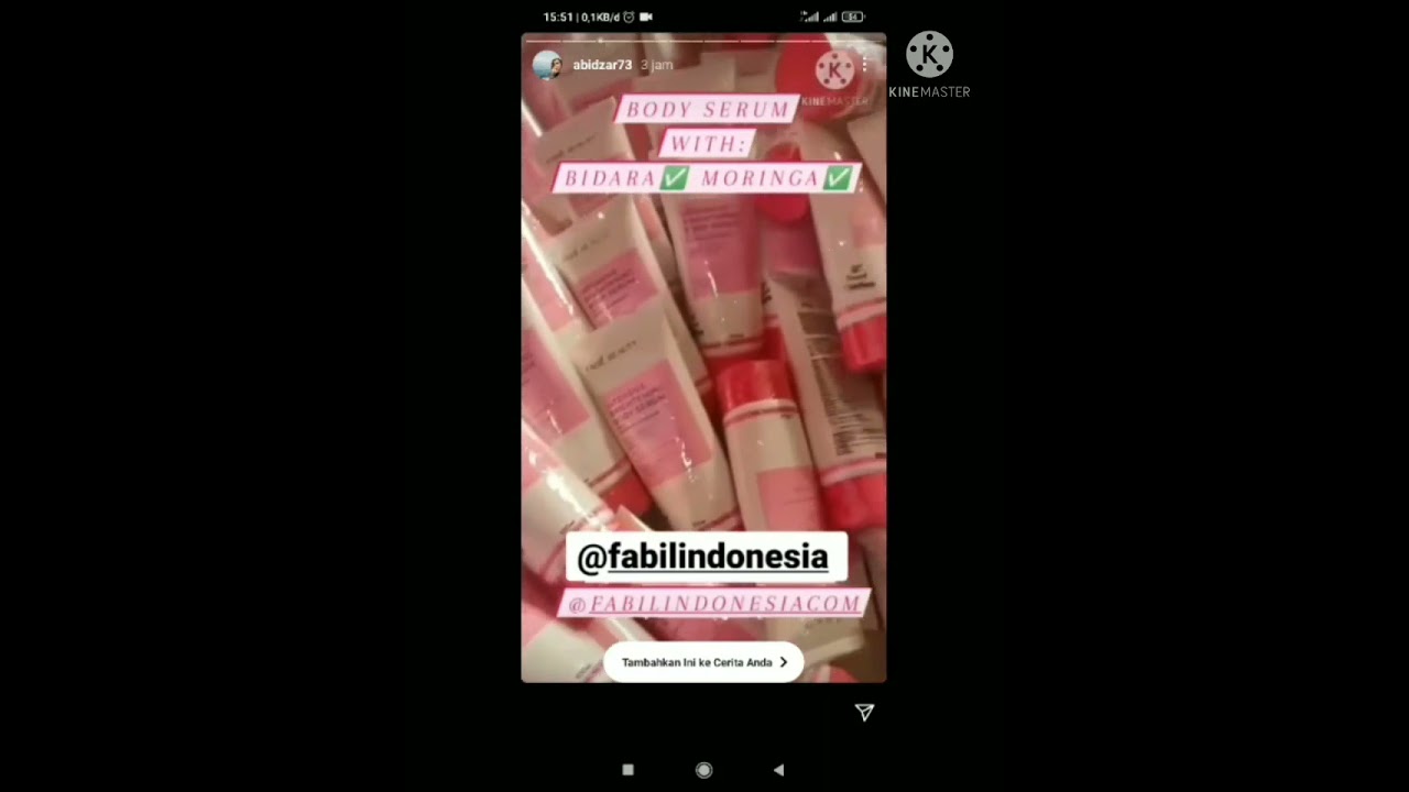 ABIDZAR AL-GHIFARI REKOMENDASIKAN BODY SERUM FABIL NATURAL 😍 - @fabilindonesia