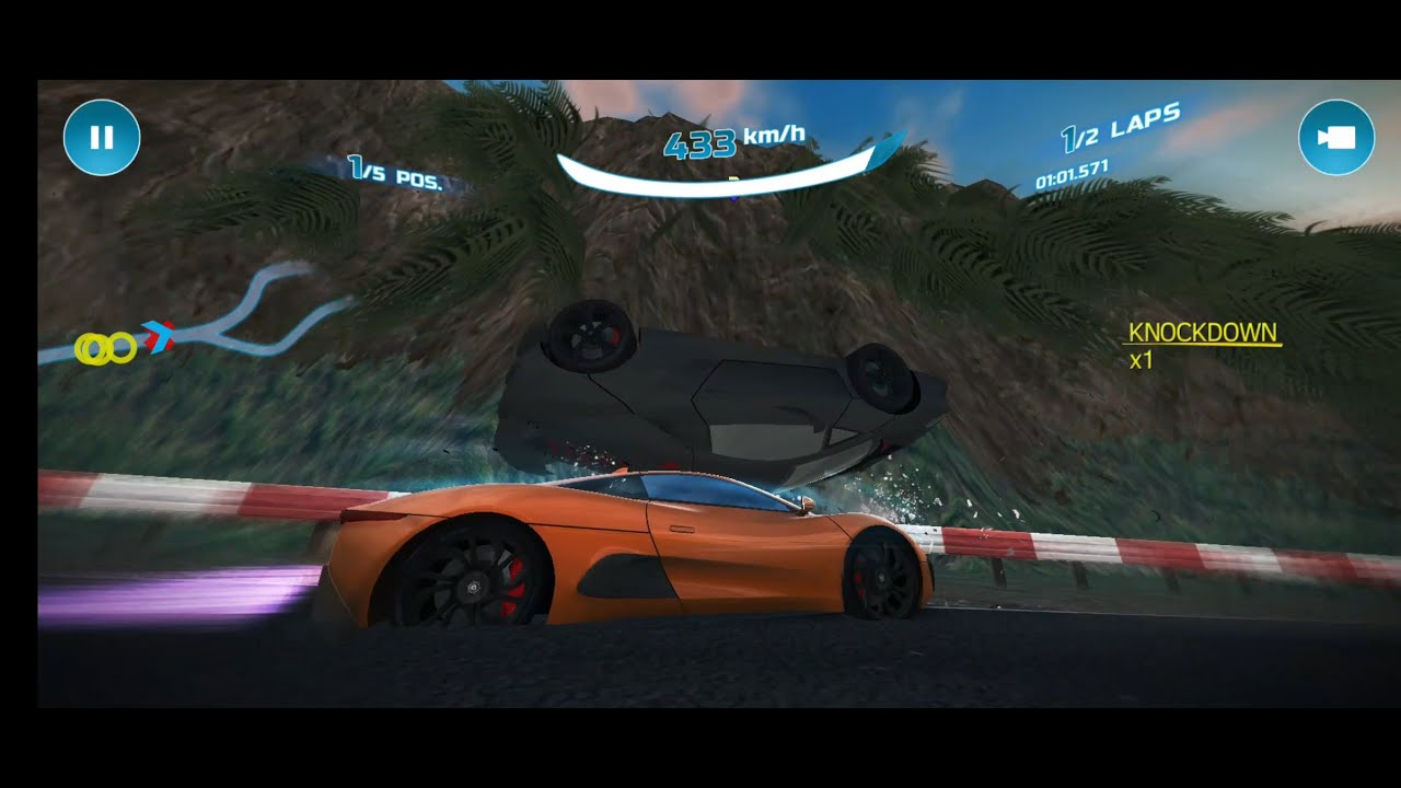 Asphalt Nitro | Jaguar C-X75 1,615 Rank Knockdown Test