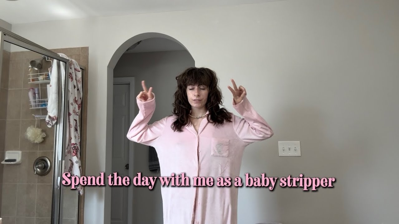 SPEND THE DAY WITH ME AS A BABY STRIPPER!! New shoes, pole classes and yap 