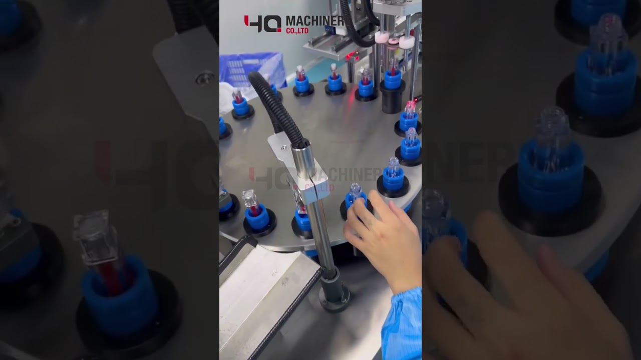 liquid lipstick filling machine|YQ rotary lip gloss dispenser #fillingmachines