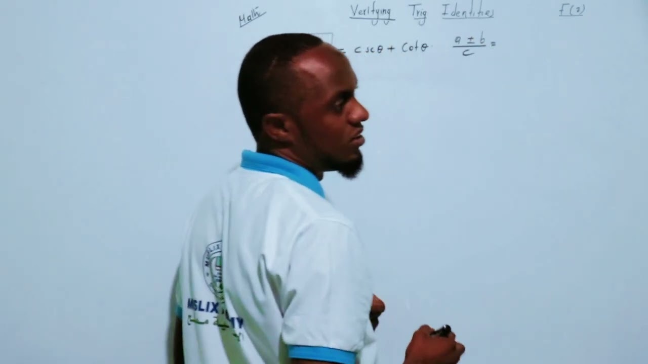 TRIGONOMETRY COURSE ONLINE PART .          VERIFYING TRIGONOMETRIC IDENTITIES.