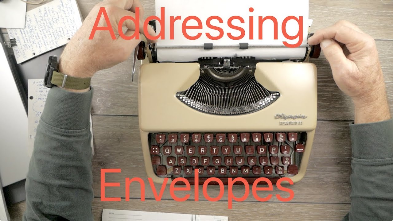 Typewriter Video Series Episode 345: Addressing Envelopes