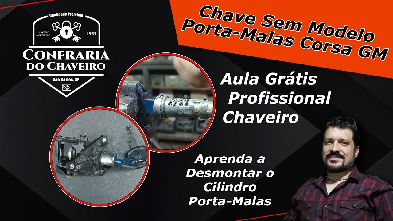 NA OFICINA: Como Fazer Chave Sem Modelo Porta-Malas GM Corsa