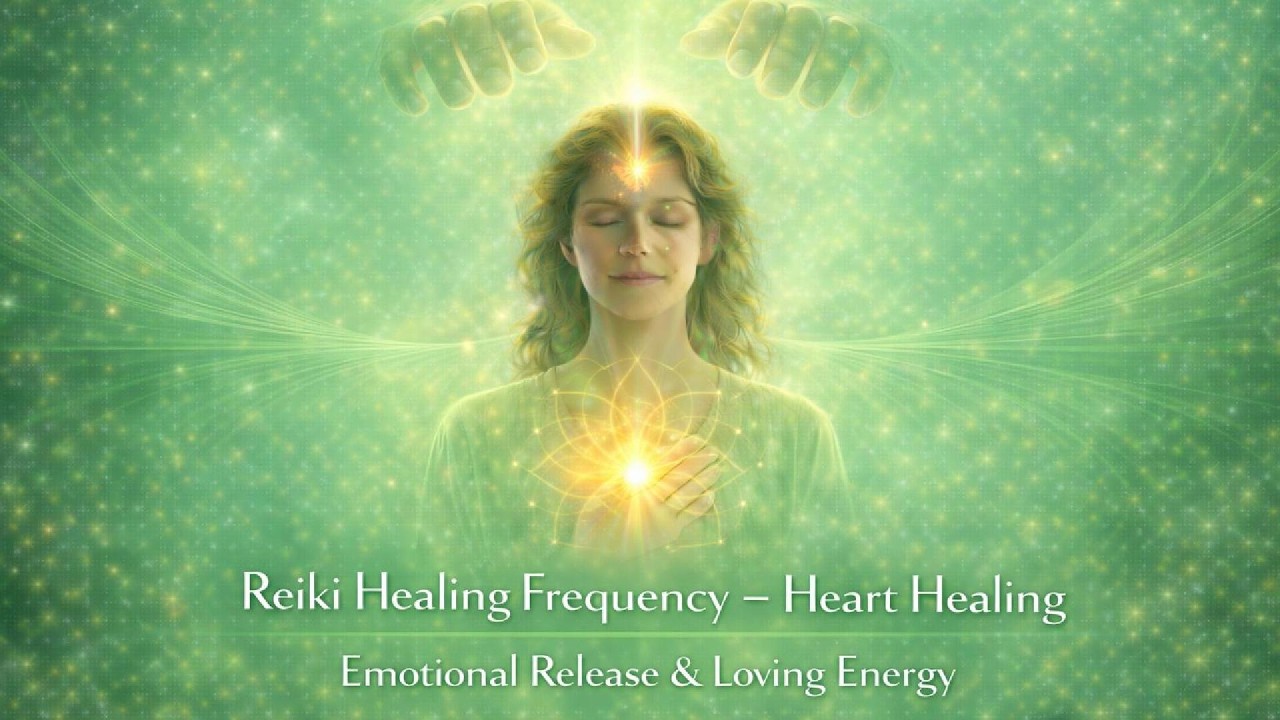 Reiki Healing Frequency – Heart Healing | Emotional Release & Loving Energy | Bell Every 2 Minutes