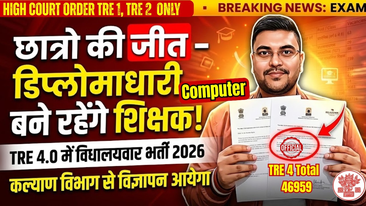 BPSC TRE 4.0 Computer Teacher 2026 | TRE 1, TRE 2 Computer Eligibility | BPSC TRE 4 Total Post 46595
