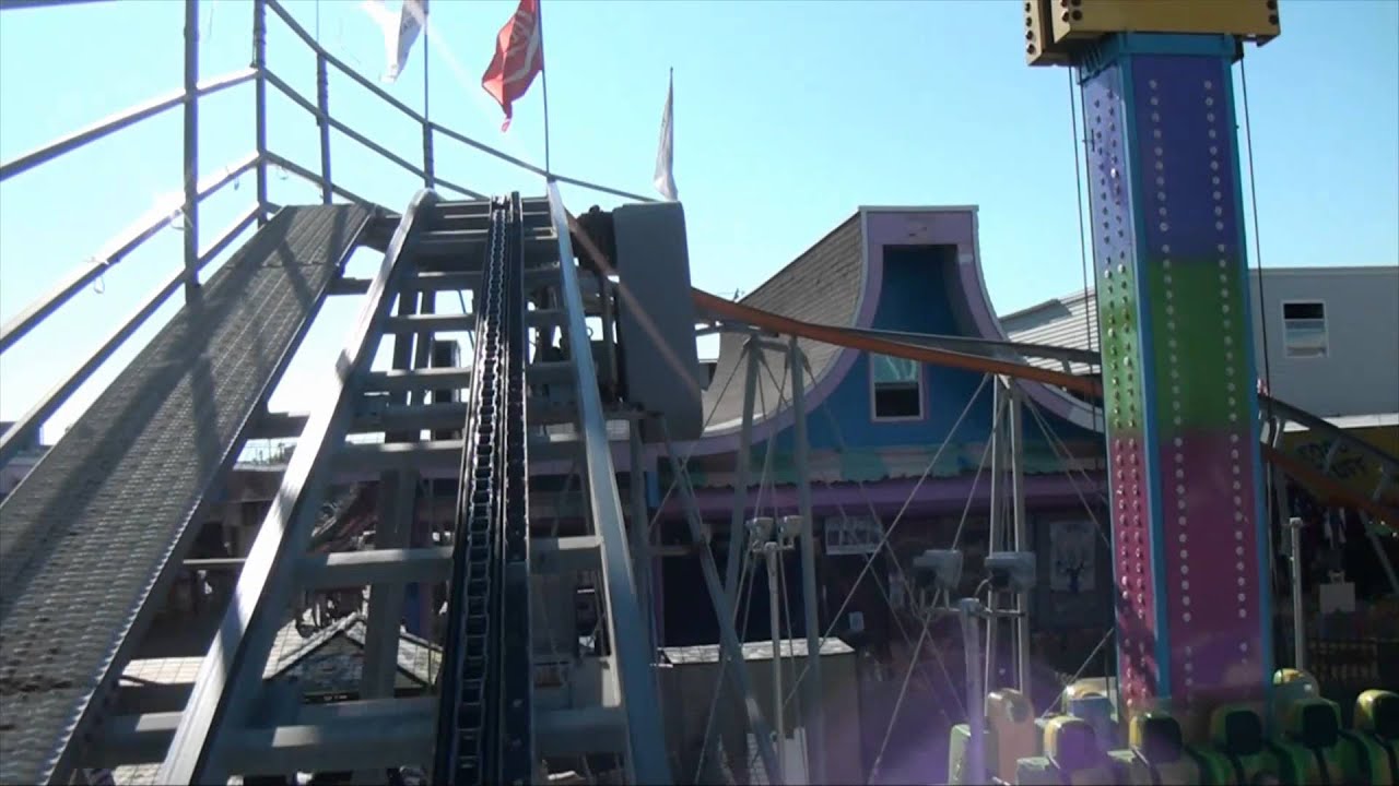 Funtown Family Roller Coaster POV Funtown Pier Seaside Heights New Jersey Shore