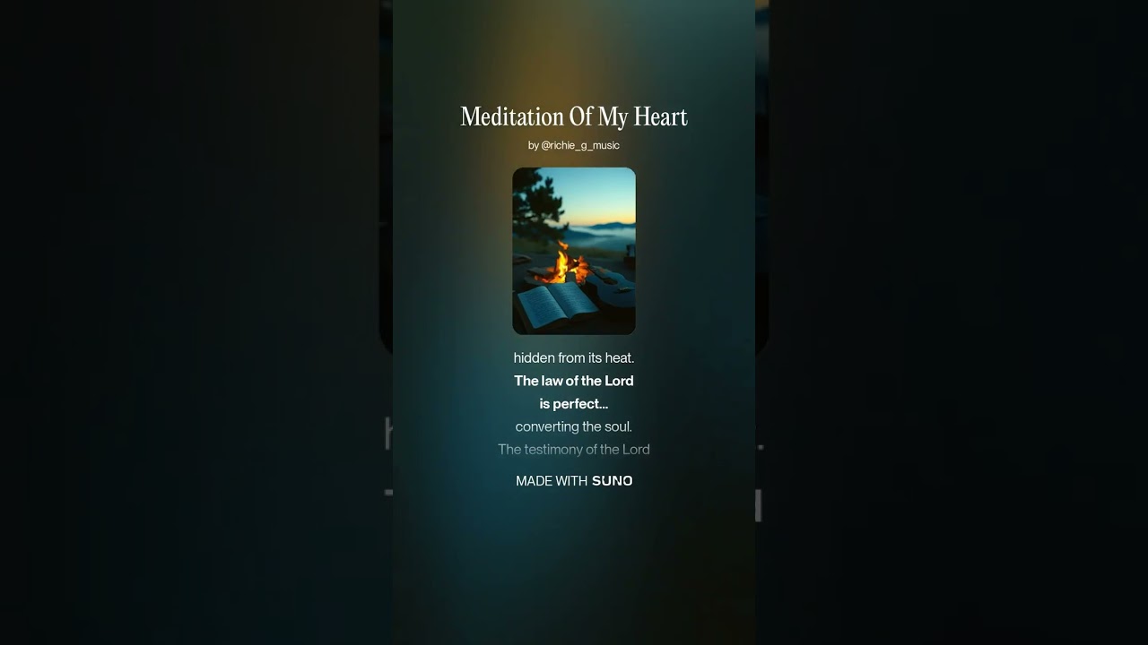 Meditation Of My Heart