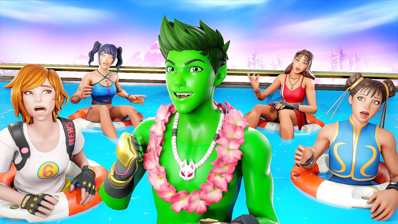 Als *JUNGE* Alleine auf der MÄDCHEN-POOL-PARTY! in Fortnite!