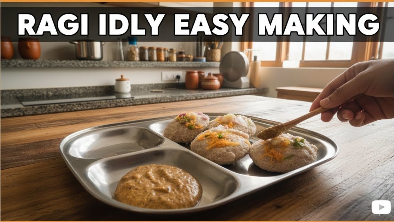 Ragi idly easy making 