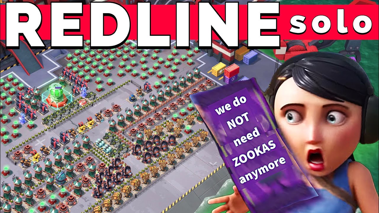 REDLINE SOLO - no ZOOKAS 😳 LEADERBOARD taskforce - BOOM BEACH operation gameplay/attack strategy