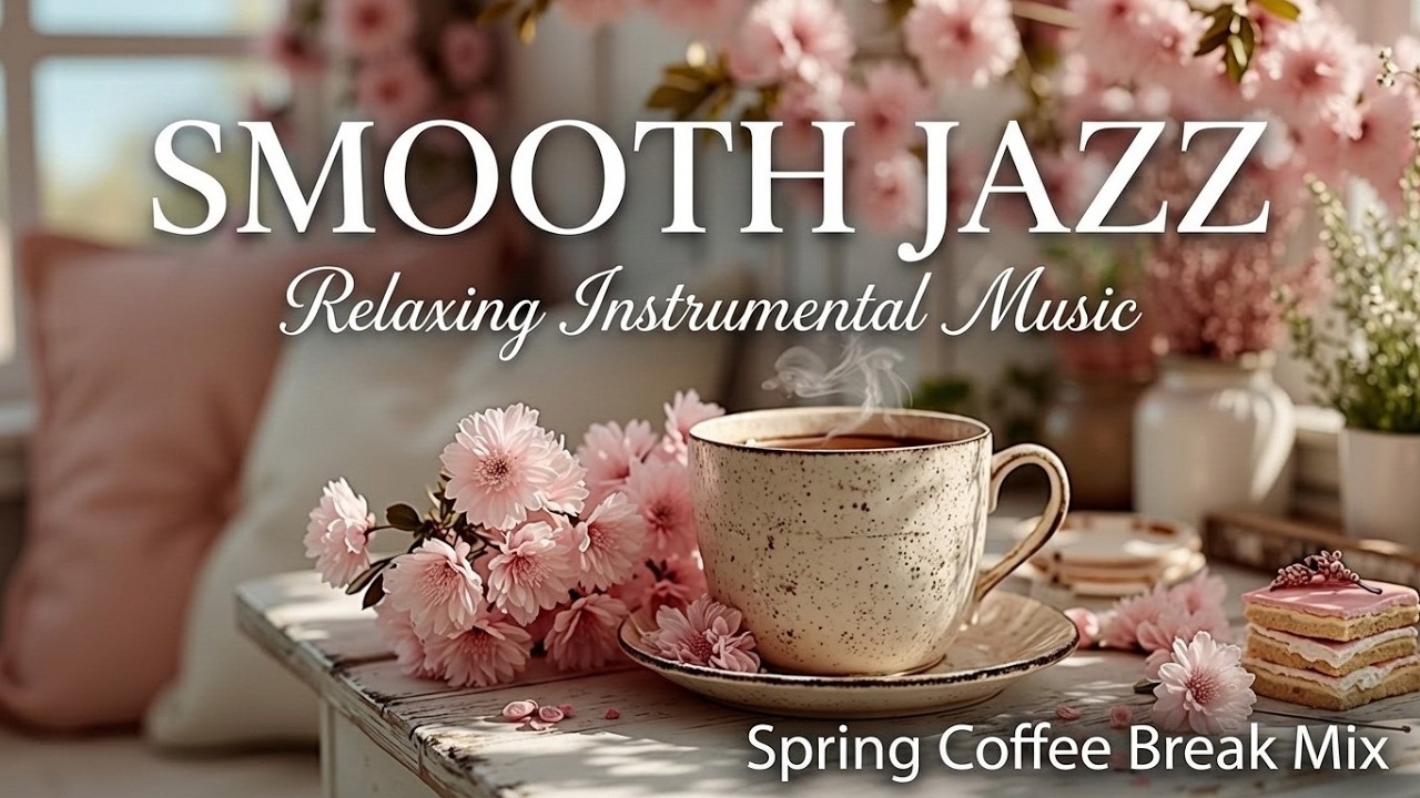 Расслабляющий весенний джаз и атмосфера кофейни | Музыка для работы