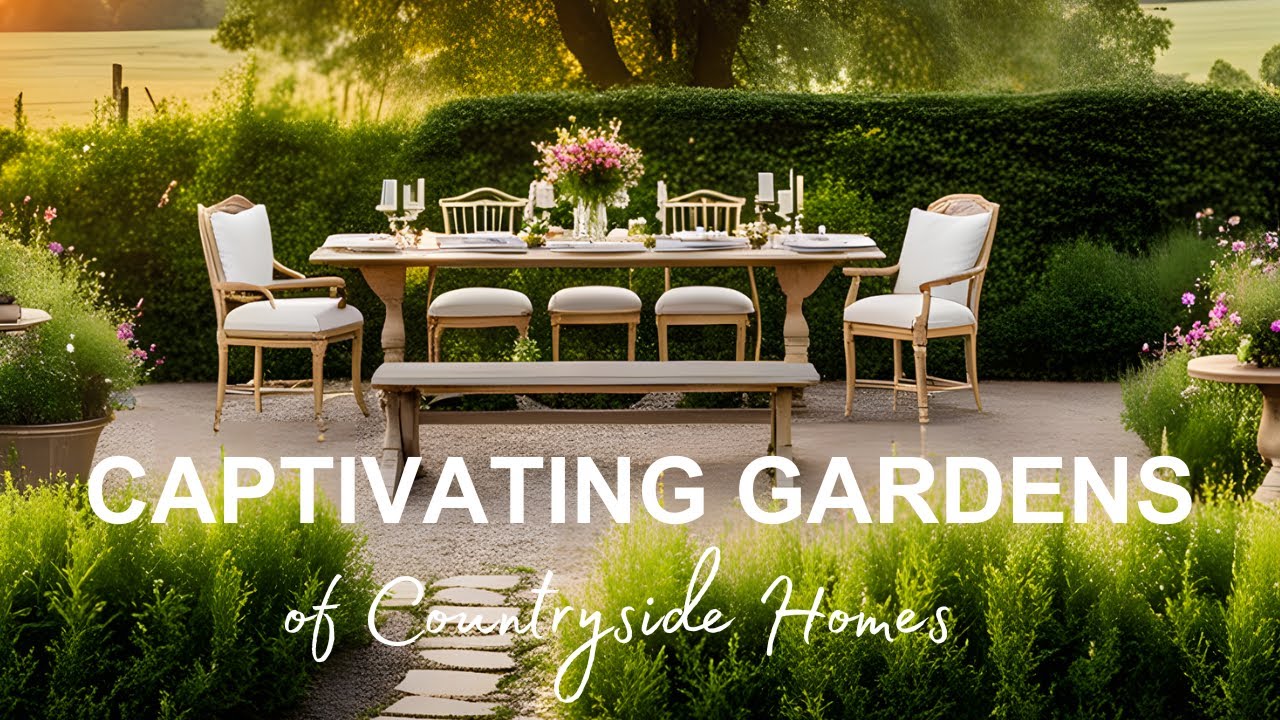 Exploring Captivating Country Gardens || Journey Through 50 Countryside Gardens Courtyards & Patios