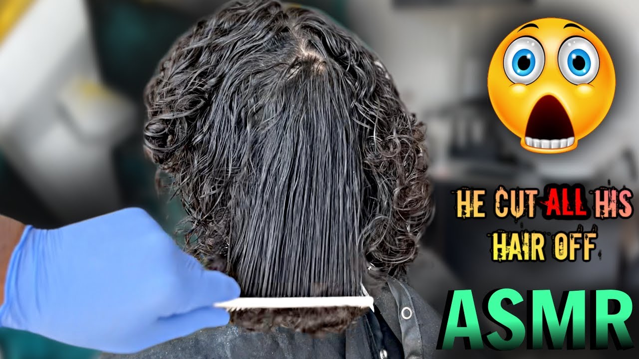 FIRST HAIRCUT IN YEARS | ASMR CLIPPER SOUNDS ONLY | MUST SEE