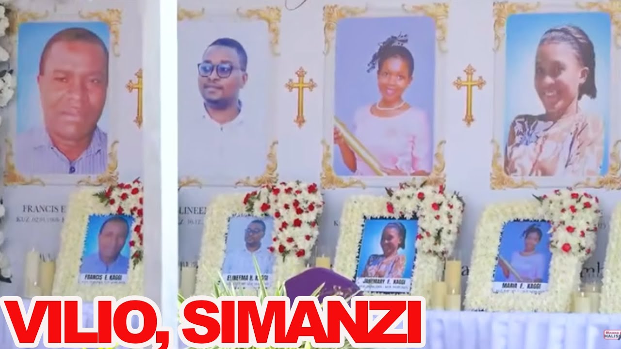 🔴LIVE: VILIO, SIMANZI KATIKA MSIBA WA WATU WATANO (5)  WA FAMILIA MOJA WALIOFARIKI KWA AJALI